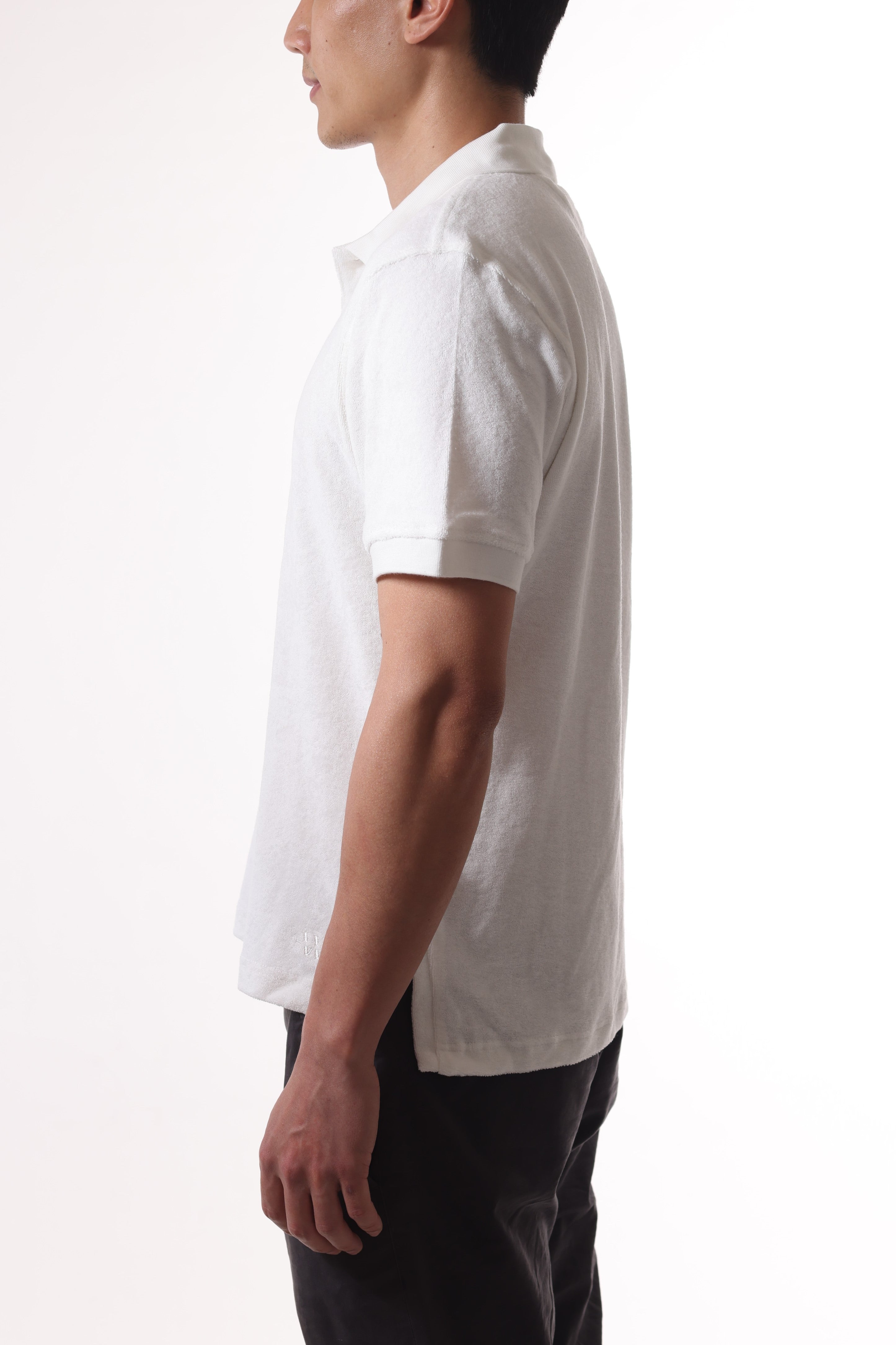 Mens Polo (White) SAMPLE SALE - 2 inches shorter in length (Asian