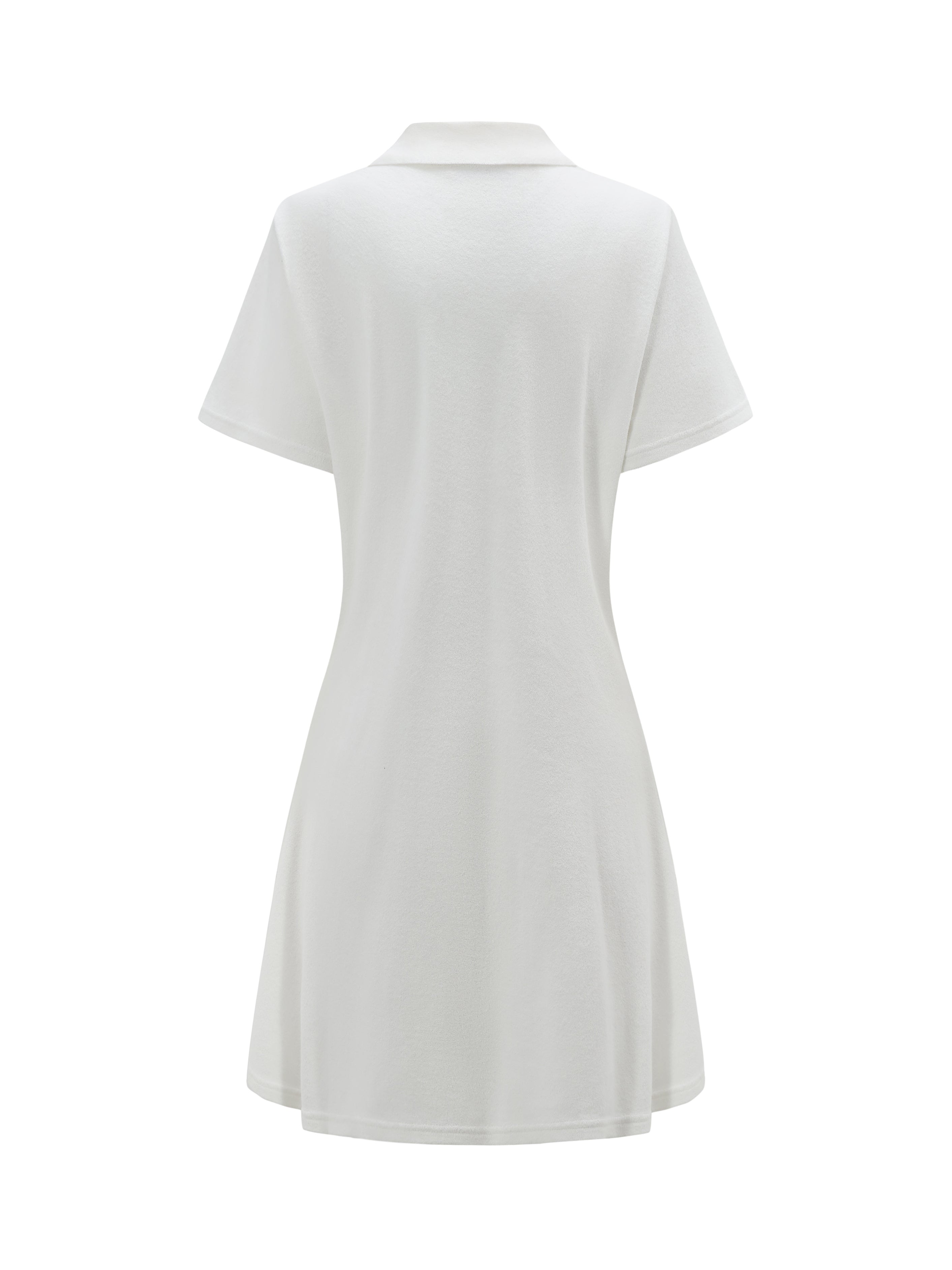WEAR TERRY dress with Terry logo on a white background