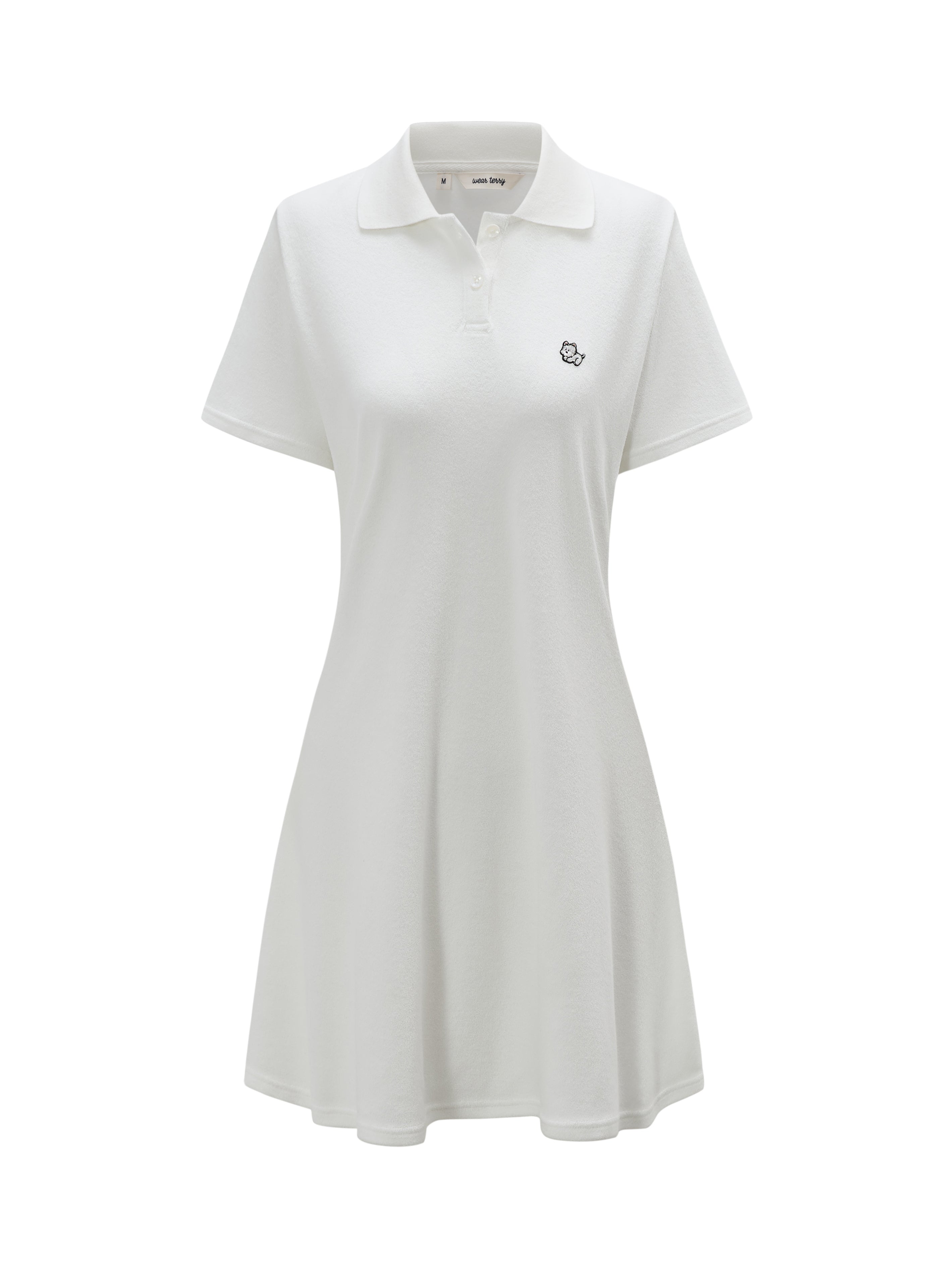 “Deia” Terry Polo Dress