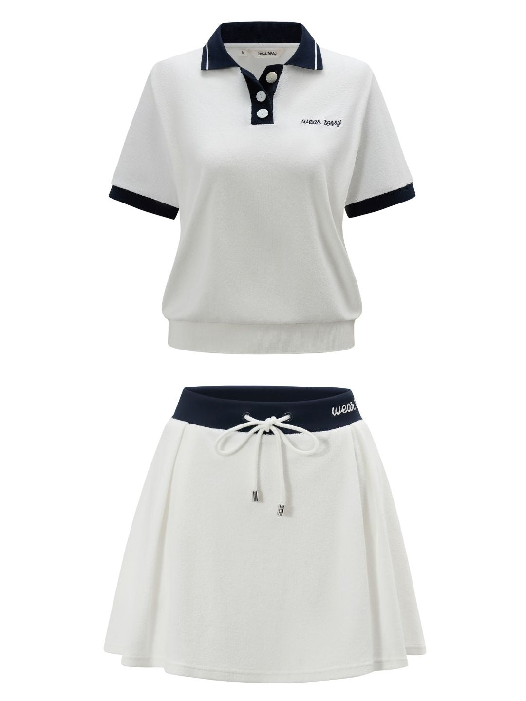 "Palma" Terry Polo & Skort Set