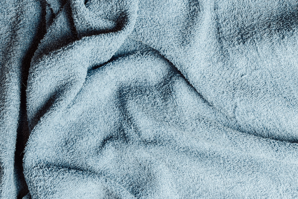 Terry Cloth Blue Closeup